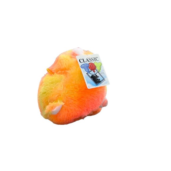 Classic Toy Sleeping Bear Bright Orange & Yellow 2022 11" Plush Stuffed Animal - Picture 2 of 6
